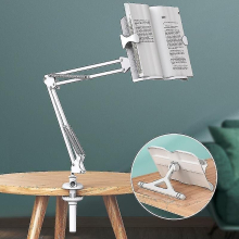 Multifunction Desktop Long Arm Children's Reading Frame Multi-angle Adjustable Bookshelf Bedside Reading Foldable Book Stands