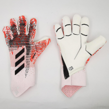 (pink and white, 6) Professional Silicone Rubber Waterproof Non-slip Gloves Latex Adult Children Soccer Goalkeeper Gloves#1