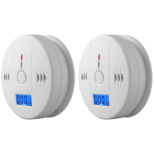 2 Pack Smoke Alarm And Carbon Monoxide Detector Battery Operated 100%
