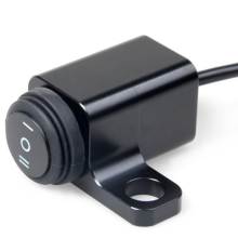 1 Pc 12v 15a Cnc Motorcycle Switches Waterproof On Off On Handlebar Control Switch For Headlight Low Beam Fog Light M10 Screw Mount