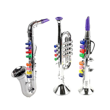 3pcs Kids Musical Instruments Toy Clarinet,saxophone Trumpet,wind And Brass Musical Instruments Com