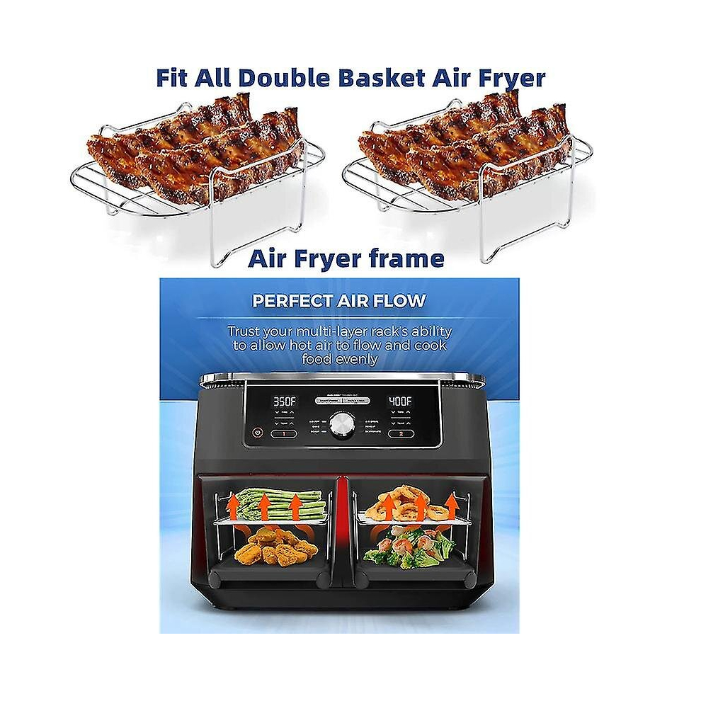 Air Fryer Rack For Dual Air Fryers