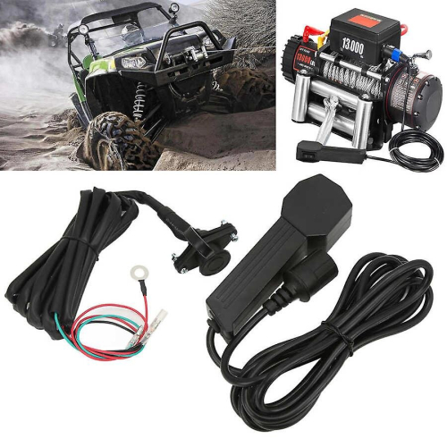 12v Handheld Winch Remote Controller With 9ft Cable Electric Manual Waterproof For Atv Utv Electric Winch Controller