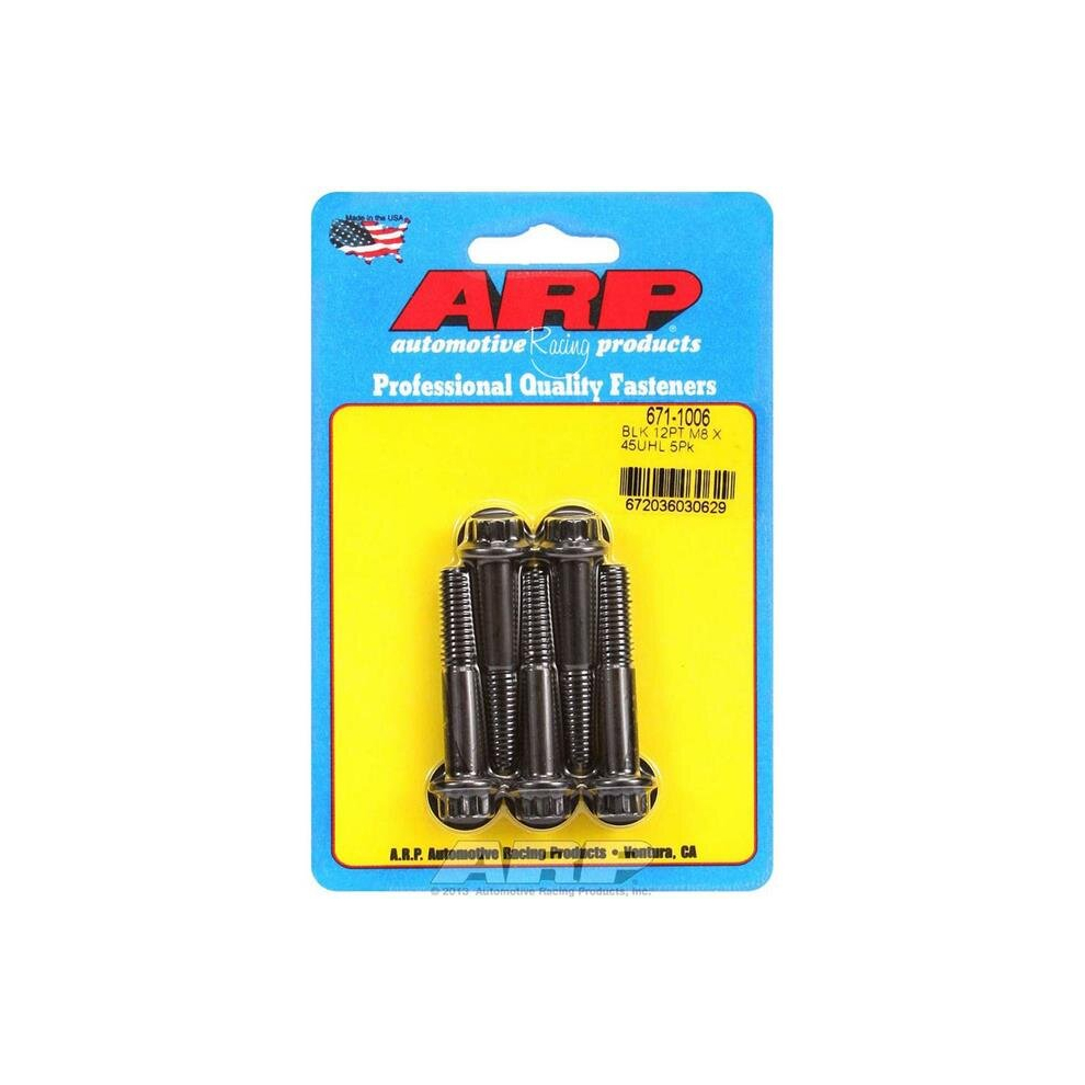671-1006 8 X 1.25 X 45 Mm 12-Point Chromoly Steel Bolt Kit - Pack Of 5 752561453107