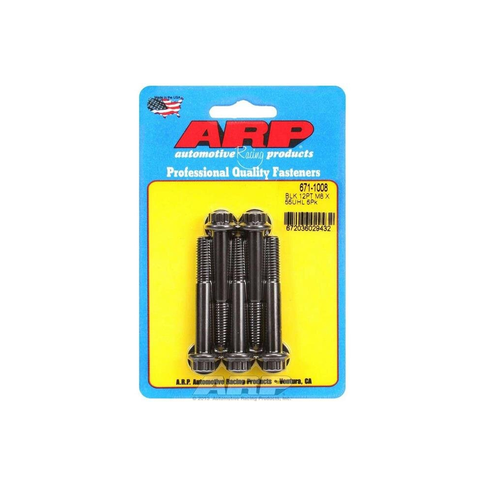 671-1008 8 X 1.25 X 55 Mm 12-Point Chromoly Steel Bolt Kit - Pack Of 5 752561449827