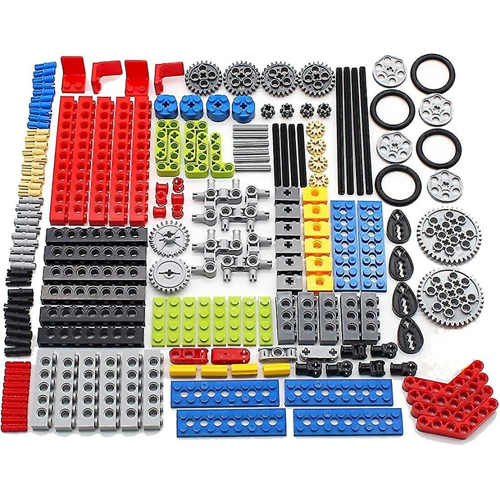 182Pcs Gear And Axle Set For Technic Parts Compatible With Technic Parts, Diy Gears Assortment Pack((Liftarm, Pins, Axles, Connectors)) For Technic B 9326616103616