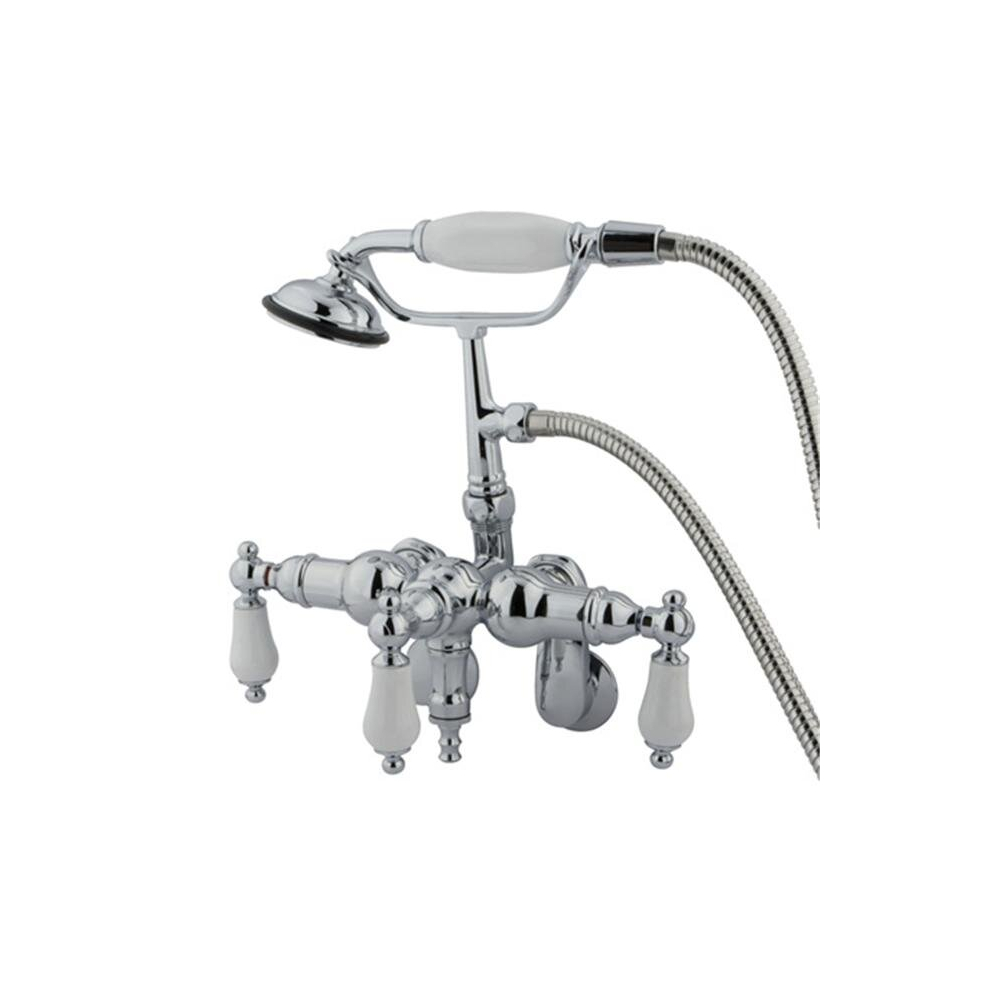 Clawfoot Tub Filler With Hand Shower - Polished Chrome Finish 780475850897