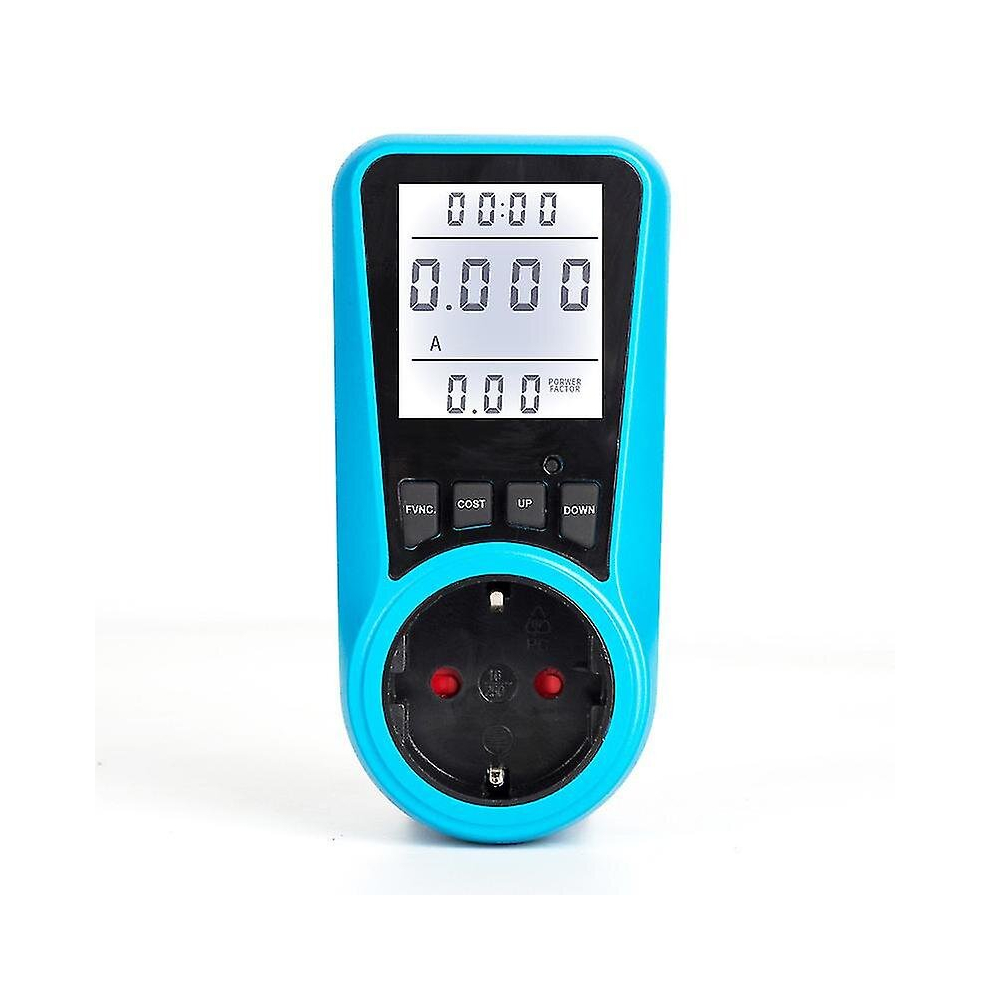 Electricity Meter For Socket Electricity Meter 16A Energy Cost Meter Electricity Consumption Meter With Lcd Backlight Modes Overload 9326616119877