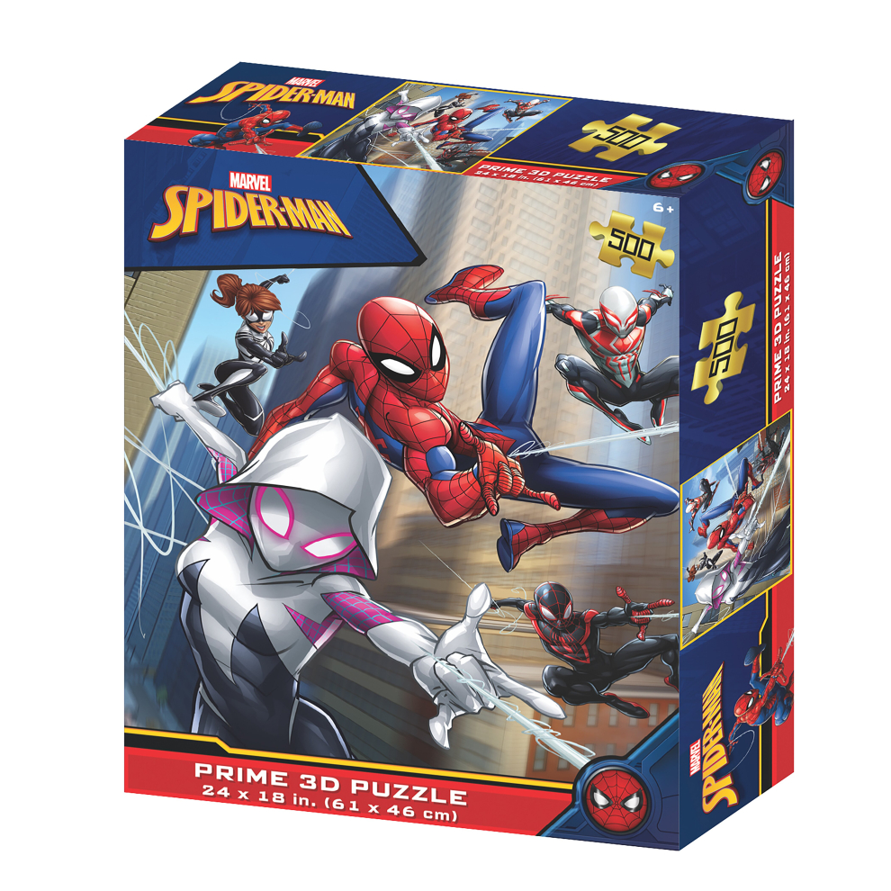 Marvel Spiderman & Ghost 500pc Prime 3D Jigsaw Puzzle