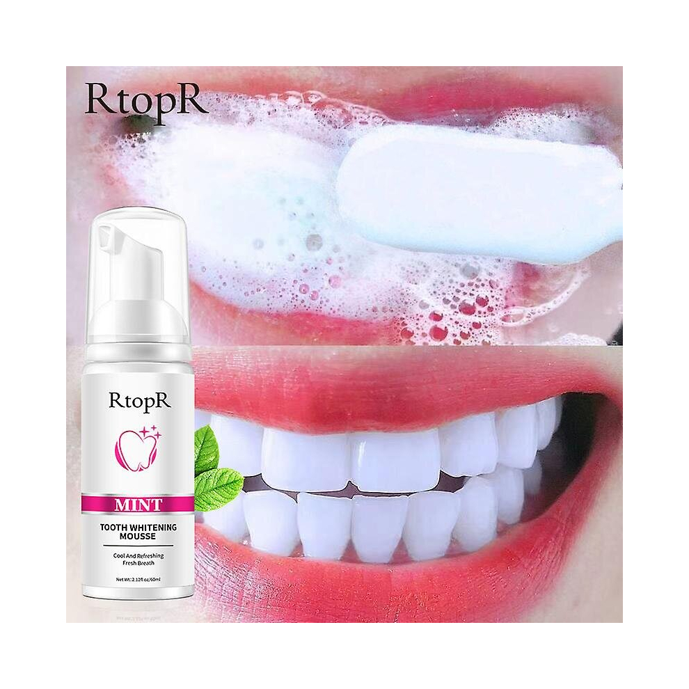 Teeth Cleansing Whitening Mousse Whitening Teeth Remove Tooth Stains Clean Mouth Fresh Breath  Mousse Foam Portable Toothpaste