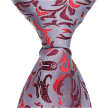 R3 - 11 in. Zipper Necktie - Red Decorative Design- 24 Month to 4T