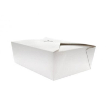 5-9 in. White Meal Box