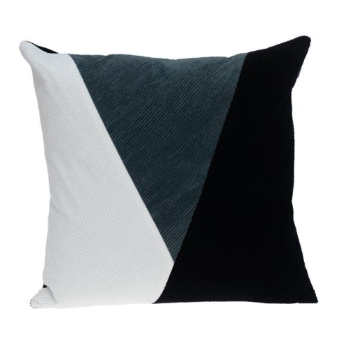 Arcas Transitional White Square Throw Pillow - 20 x 20 x 4 in.