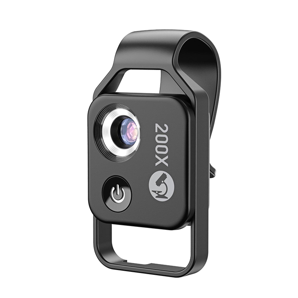 Apexel Ms002 200x Professional Phone Microscope Lens With Universal Phone Clip For Plant Insect Hair Skin Observation Jewelry Jade Appraisal Electroni