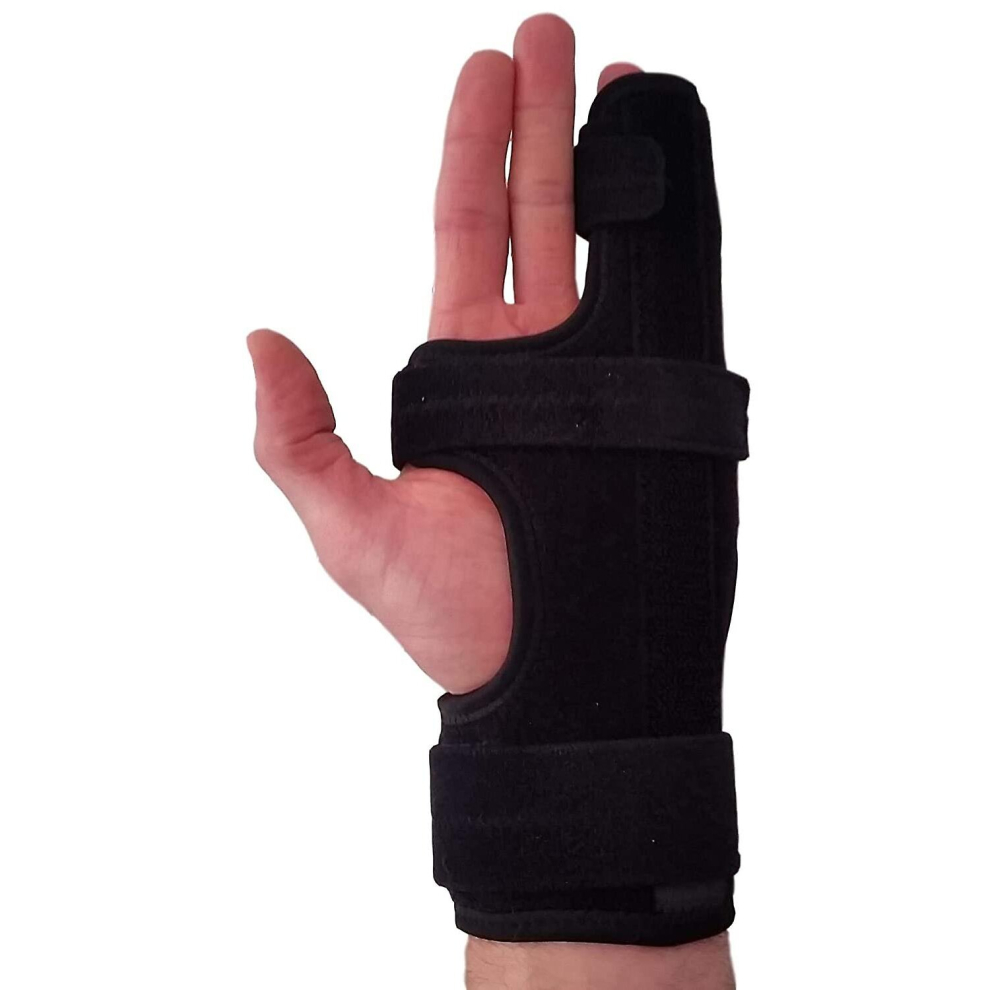 Metacarpal Left - Small/med Finger Splint Hand Brace  Pinky Finger Splint For Boxer Fractures, Broken Ring, Little Finger Cast, Trigger Finger Immobil
