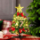 Mini Small Christmas Tree With LED Lights Tabletop Artificial Xmas Ornament Gift 2