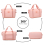 (Pink) Two pieces Expandable Durable Waterproof Travel Duffel Bag Set 14