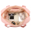 (Pink) Two pieces Expandable Durable Waterproof Travel Duffel Bag Set 9