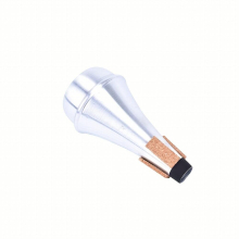 1pc Aluminium Straight Trumpets Mute For Jazz Instrument Practice Beginner