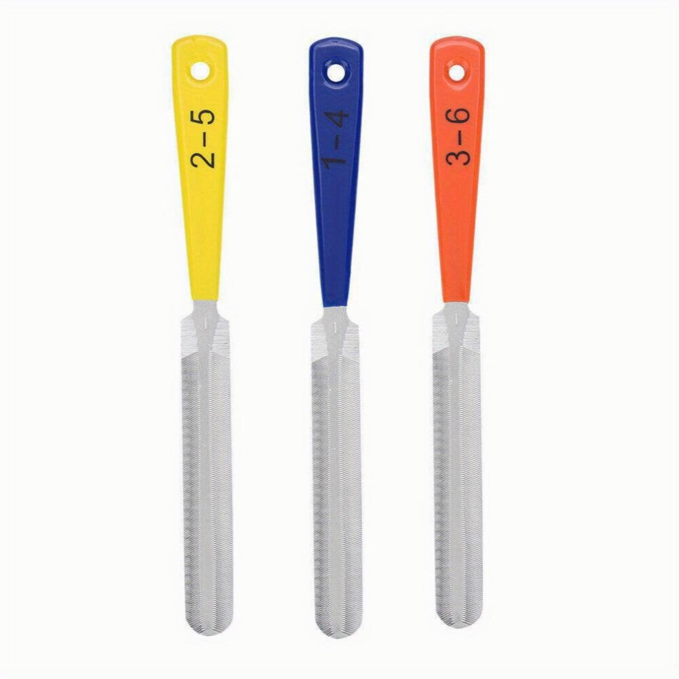 3Pcs Complete Set Of Portable Guitar Nut Files And Fret Crowning Tools For Stringed Instrument Repair 885679974759