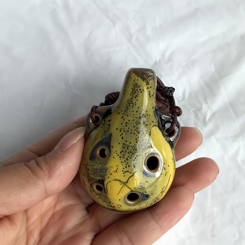 2Pcs Ancient Style Pottery Six Holes Musical Instruments