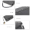 Miss Lulu (Grey) Chic Quilted Shoulder Bag With Chain Strap 7