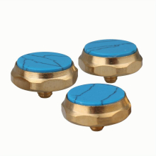 3pcs Trumpet Musical Instrument Finger Hexagonal Keychain Pine Stone