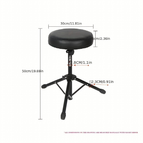 Universal Jazz Performance Drum Stool Modern Thickened Padding for Comfortable Playing 2