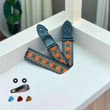 Guitar Bass Embroidery Suspenders Suspenders Creative Pick Bags Suspenders Full Body Embroidery Craft To Make Your Performance More Confident