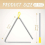 1 Set 2 Sets Percussion Triangle Bells Hand Percussion Instruments 12 7 Cm School Supplies 4
