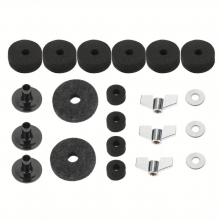 21pcs set Cymbal Felts and Sleeves Set Includes Hi hat Clutch Felt Hi Hat Cup Felt Cymbal Stand Sleeves Base Wing Nuts and Cymbal Washer Protect Your