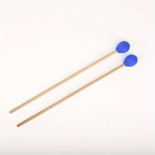 Marimba Mallets Specific 1 Pair Medium Hard Yarn With Beech Handle Medium Hard For Percussion Marimba Playing