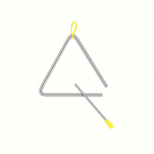 1 Set 2 Sets Percussion Triangle Bells Hand Percussion Instruments 12 7 Cm School Supplies