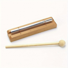 Aluminum Tube Xylophone 1 2 3 7 Tone Wood Tabletop Chimes Meditation Chime