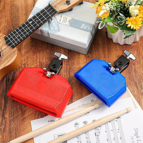 Jam Block Plastic Musical Percussion Block Latin Drum Instrument Red 1