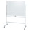 Costway Double Sided Magnetic Whiteboard Adjustable Mobile Revolving Board with Magnets 1