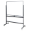 Costway Double Sided Magnetic Whiteboard Adjustable Mobile Revolving Board with Magnets 1
