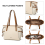 (Beige and Brown) Elegant Tote Bag with Monogram Pattern 15