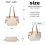 (Beige and Brown) Elegant Tote Bag with Monogram Pattern 13
