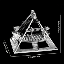 DIY Metal Assembly Toy Model 3D Three dimensional Game Puzzle Viking Ships Model
