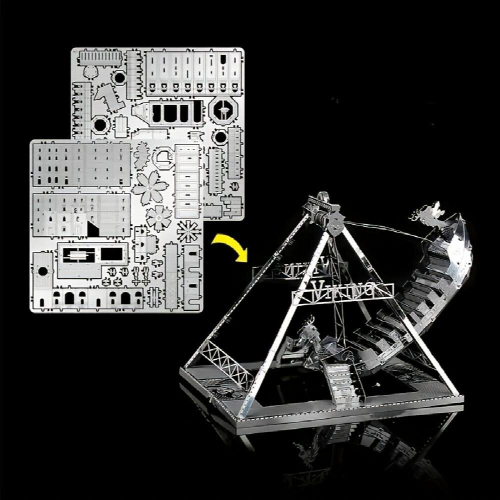 DIY Metal Assembly Toy Model 3D Three dimensional Game Puzzle Viking Ships Model 2