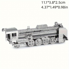 DIY Metal Assembled Toy Train Model 3D Three dimensional Game Puzzle Toy Train Head Hand Model