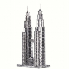 DIY Metal Assembled Toy Castle Model 3D Three dimensional Game Puzzle Building Tower Model