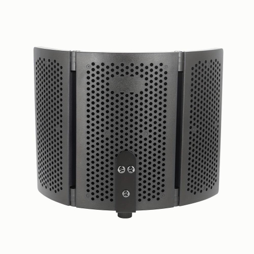 Microphone Isolation Shield Foldable Mic Shield With Triple Sound Insulation Reflection Filter Mic Threaded Mount For Recording Studio Podcasts Singin 1