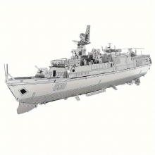 DIY Metal Assembled Toy Boat Model 3D Three dimensional Game Puzzle Car Toy Hand Model