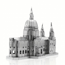 DIY 3D Metal Assembly Stainless Steel Puzzle Create Your Own Saint Pauls Cathedra Model Educational Toy Desktop Decoration & Perfect Christmas Gift