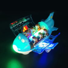 Electric Airplane Toy with Music & Lights Rotating Aircraft Toddler Toy Plane