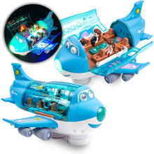 Electric Airplane Toys with Sound and Light for Boys Girls Xmas Gift