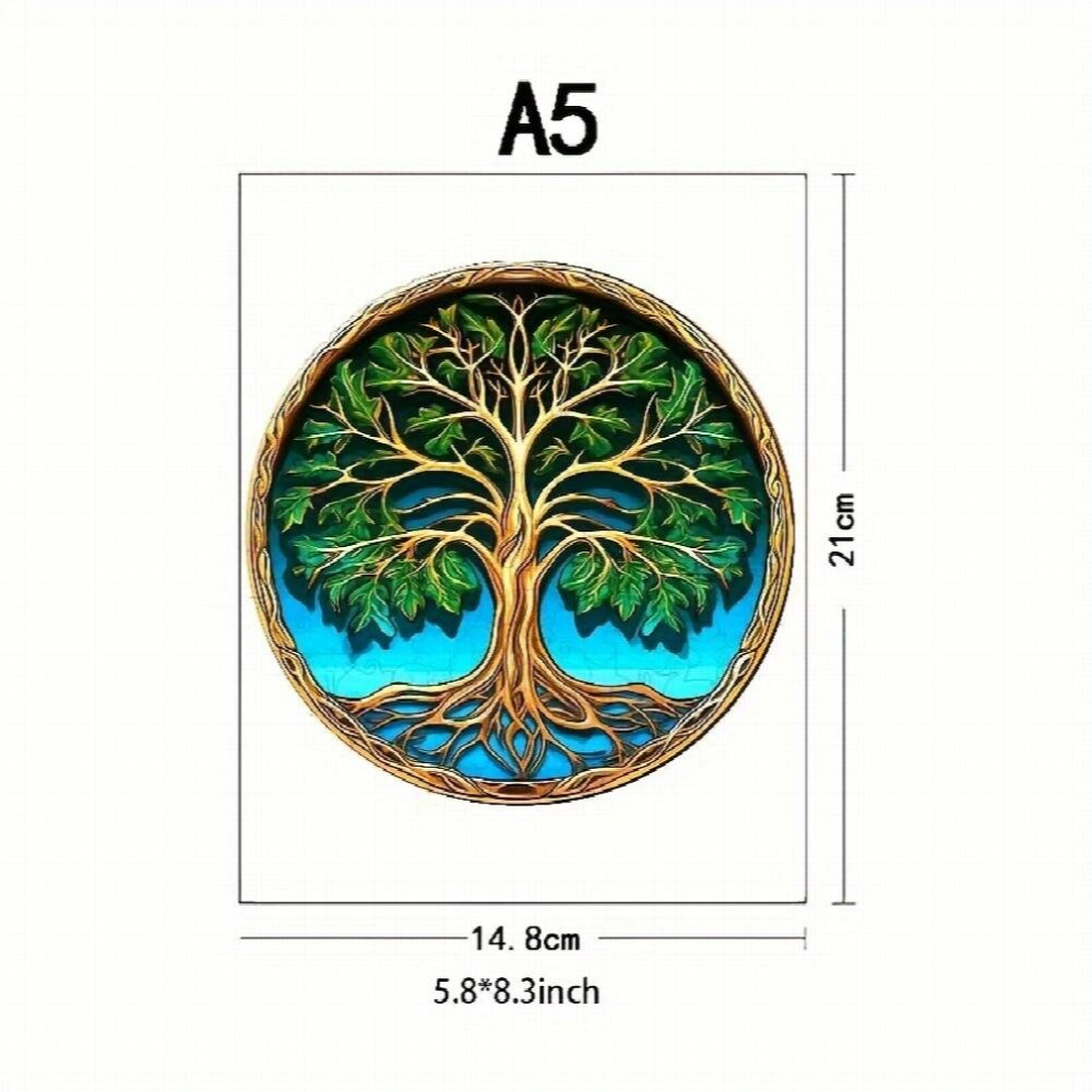 Lucky Tree Advanced Player Wooden Puzzle Creative Various Special Shapes Adult Creative Adult Birthday Party Games Decorative Paintings-image-OPC-PD5C9YK-NEW