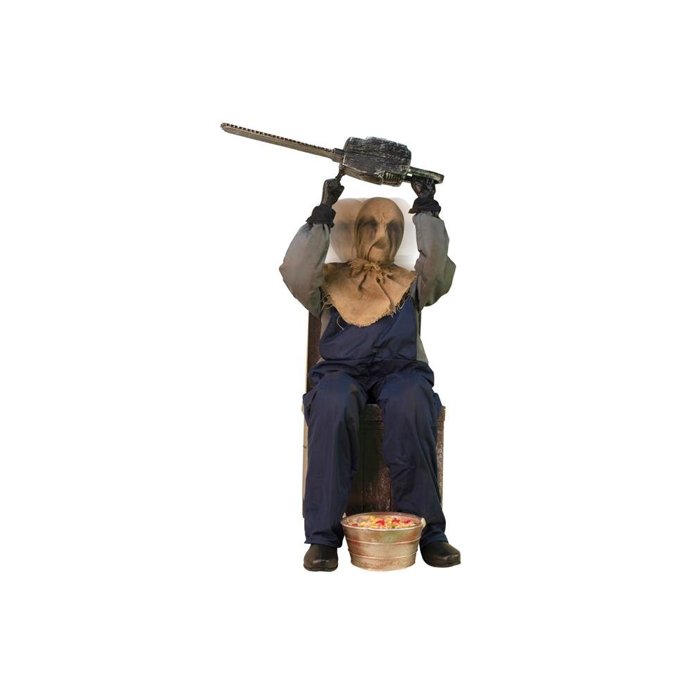 45 in. Chainsaw Greeter Animated Prop